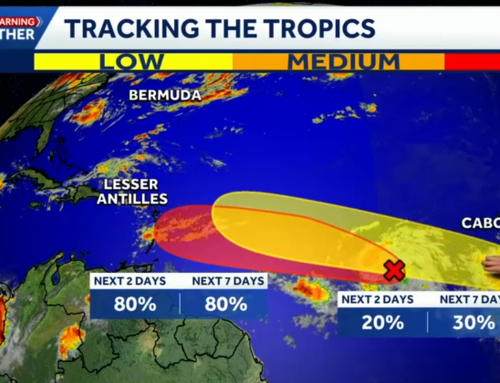Tropical Storm Cristobal forms over the Central Subtropical Atlantic, watching 2 other areas