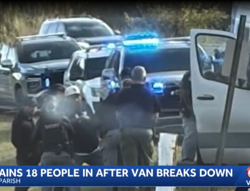 ICE detains 18 people in Louisiana after van breaks down